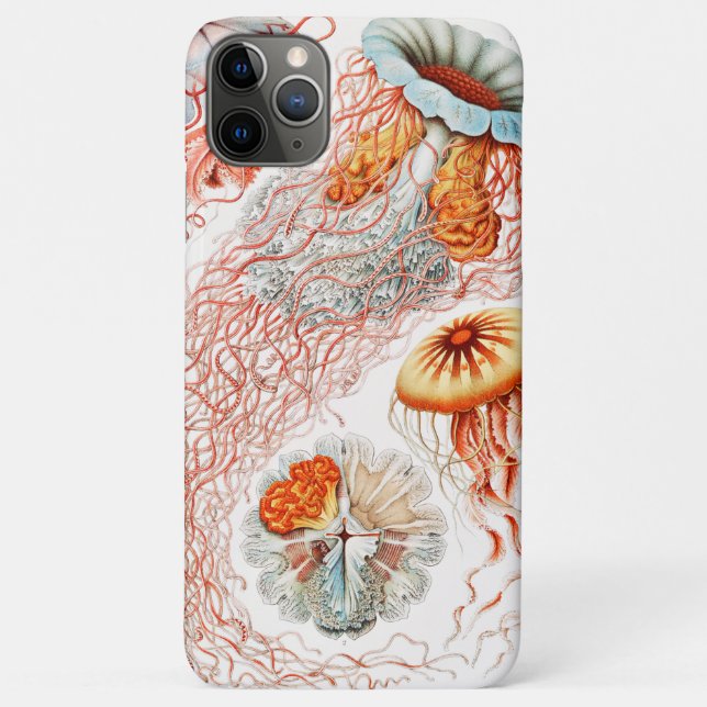Jellyfish, Discomedusae  by Ernst Haeckel Case-Mate iPhone Case (Back)