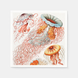 Jellyfish, Discomedusae by Ernst Haeckel Napkin