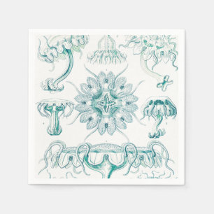 Jellyfish, Discomedusae by Ernst Haeckel Napkin
