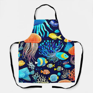 Jellyfish & Fish: Deep Sea Delight Apron