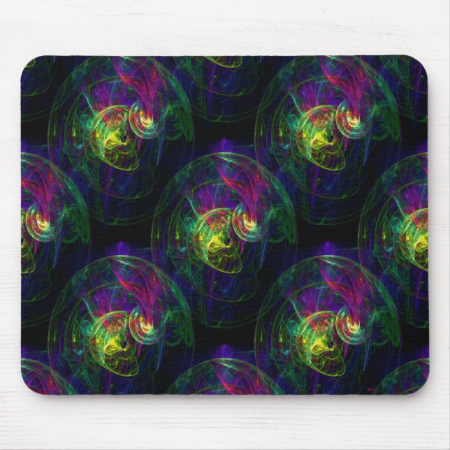 Jellyfish floating... mouse mat (Front)