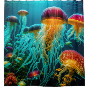 Jellyfish Gang Shower Curtain
