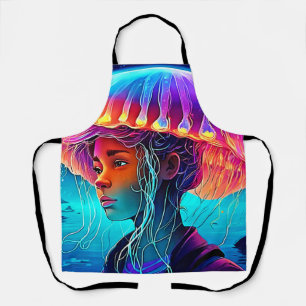 Jellyfish Girl Art Apron