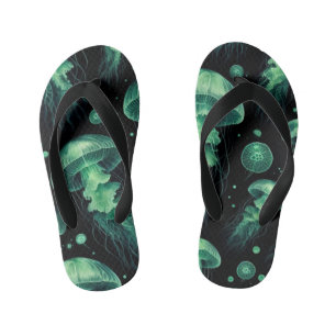 Jellyfish Glow Kid's Flip Flops