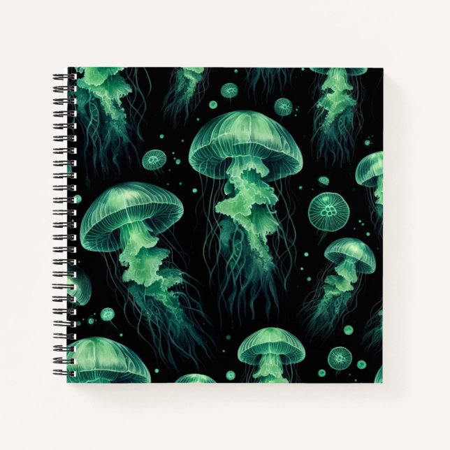 Jellyfish Glow Notebook (Front)