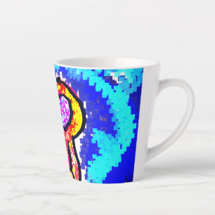 Jellyfish heart latte mug
