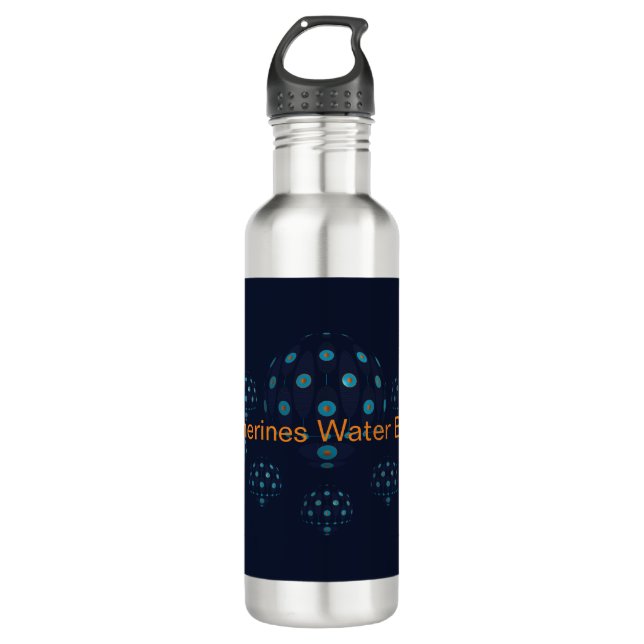 Jellyfish in the Deep Blue  710 Ml Water Bottle (Front)