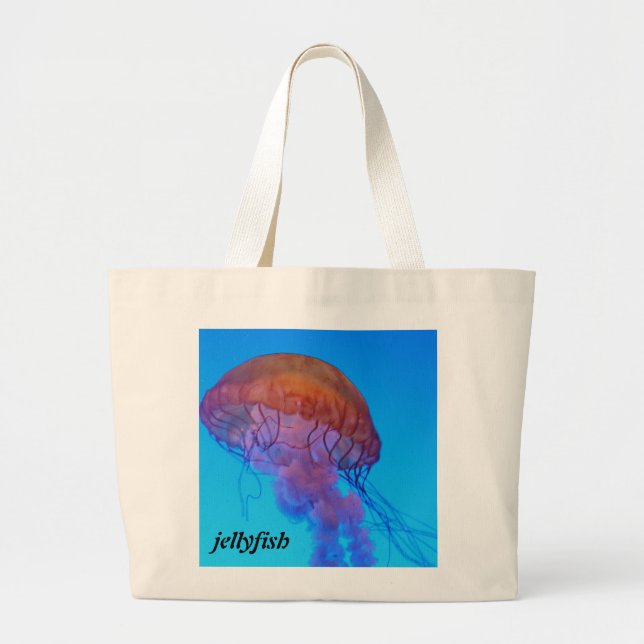 Jellyfish Large Tote Bag (Front)