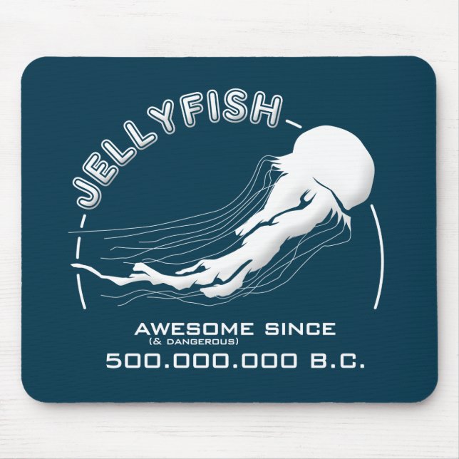 Jellyfish Living fossil Mouse Mat (Front)
