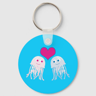 Jellyfish Love Key Ring