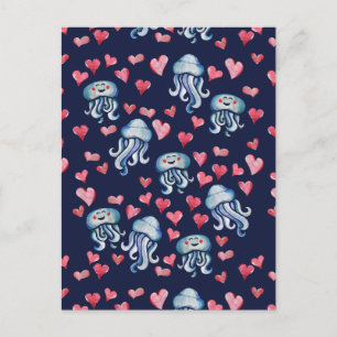 Jellyfish Love Postcard