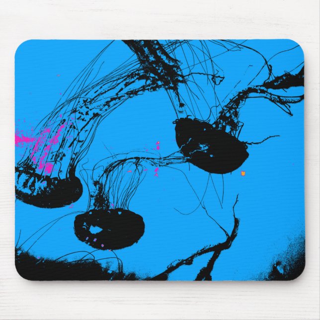 Jellyfish - Marine Animals Mouse Mat (Front)