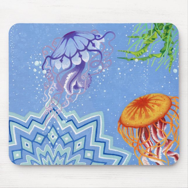 Jellyfish Mouse Mat (Front)