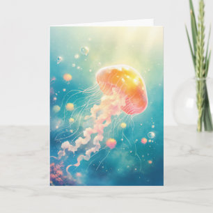 Jellyfish Ocean Dance Card
