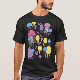 Jellyfish Ocean life Underwater Sea Diving Fish T-Shirt