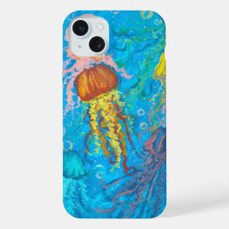 jellyfish, ocean, sea iPhone 15 plus case