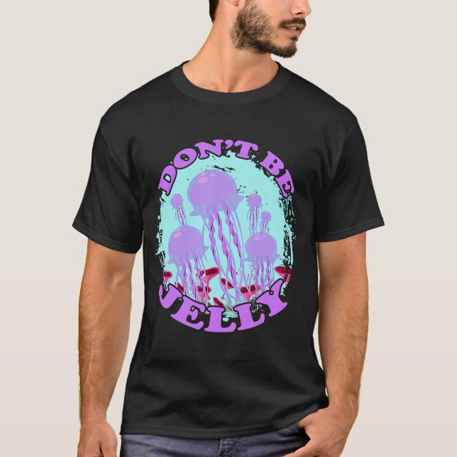 Jellyfish Ocean Water Species Invertebrate Medusa  T-Shirt (Front)