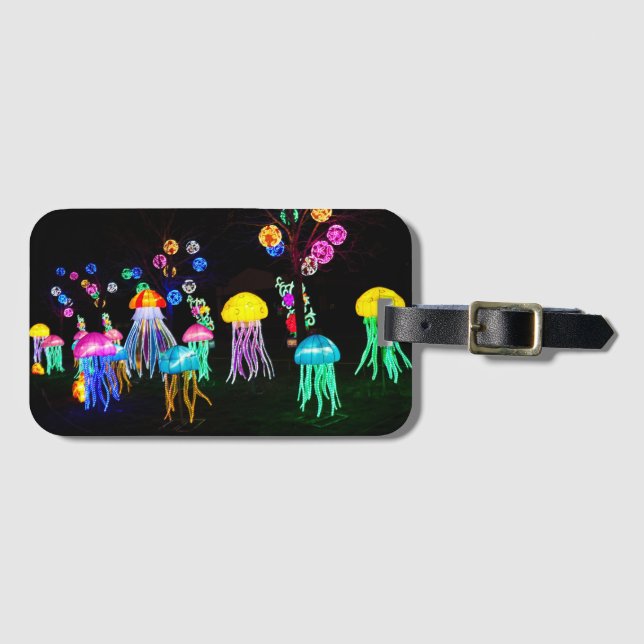 Jellyfish of Lights  Luggage Tag (Front Horizontal)