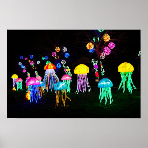 Jellyfish of Lights Poster