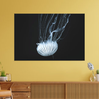 Jellyfish on 60" x 40" Wrapped Canvas