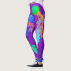 Jellyfish on Purple - Leggings