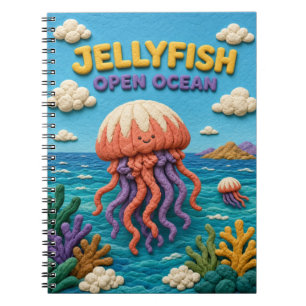 Jellyfish, Open Ocean Clay Art Notebook