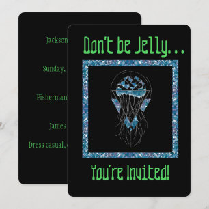 Jellyfish Party Invitation for Birthday or Event