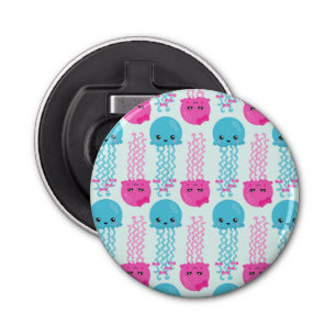 Jellyfish Pattern, Cute Jellyfish, Sea Animals Bottle Opener
