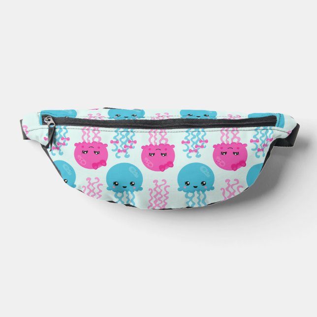 Jellyfish Pattern, Cute Jellyfish, Sea Animals Bum Bags (Lay Down)
