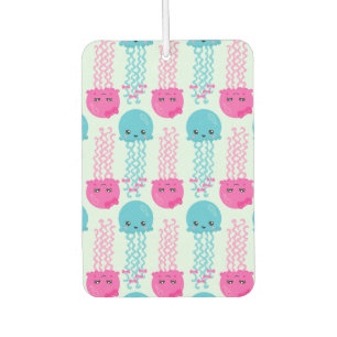 Jellyfish Pattern, Cute Jellyfish, Sea Animals Car Air Freshener