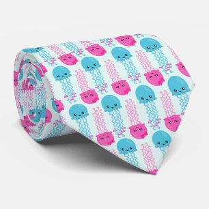 Jellyfish Pattern, Cute Jellyfish, Sea Animals Tie
