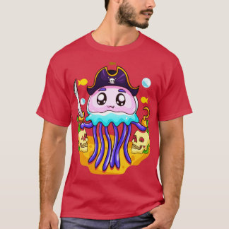 Jellyfish Pirate Party Day T-Shirt
