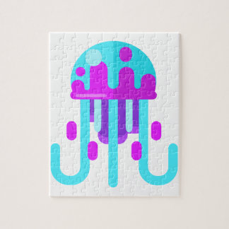 Jellyfish Primitive Style Jigsaw Puzzle