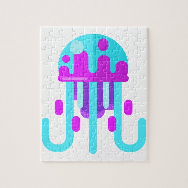 Jellyfish Primitive Style Jigsaw Puzzle (Vertical)
