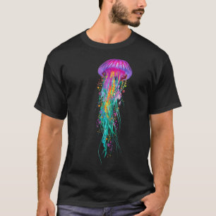 Jellyfish Purple Colours T-Shirt