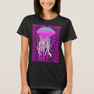 Jellyfish Retro Ocean Life Sea Fish Animals T-Shirt