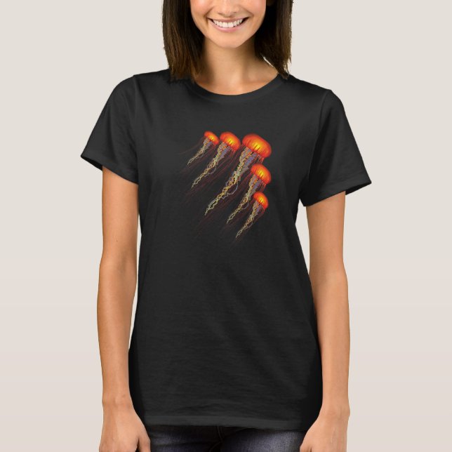 Jellyfish sea ocean Marine   graphic T-Shirt (Front)