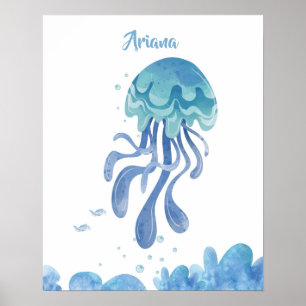 Jellyfish Serenity Customisable Poster
