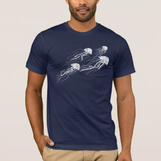 Jellyfish Silhouettes dark tee shirt