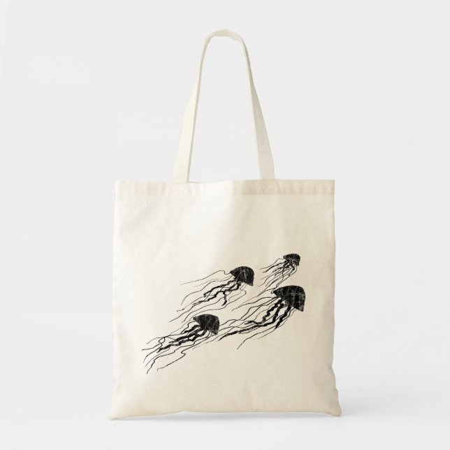 Jellyfish Silhouettes tote bag (Front)