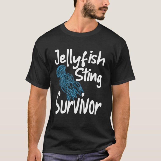 Jellyfish Sing Survivor Sea Creatures Ocean Marine T-Shirt (Front)