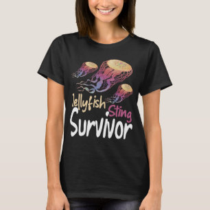 Jellyfish Sting Survivor Sea Creatures Ocean Marin T-Shirt