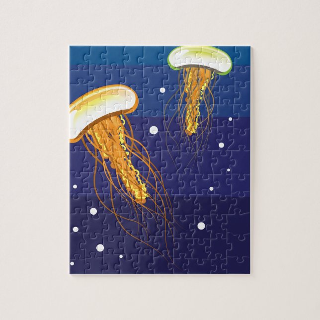 Jellyfish Vector Jigsaw Puzzle (Vertical)