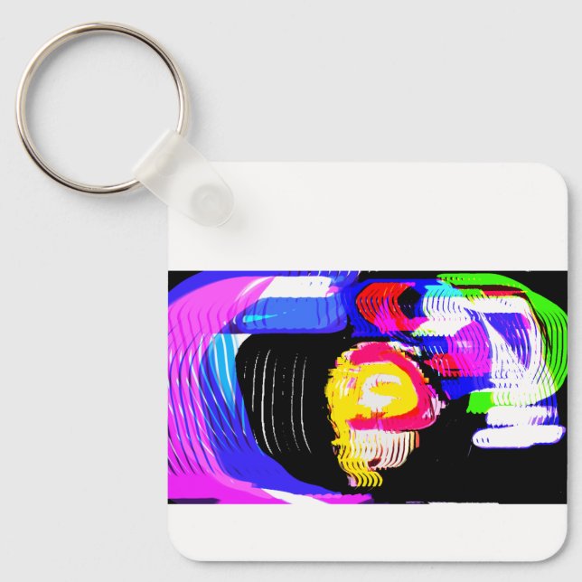 Jellyfish wave fun key ring (Front)