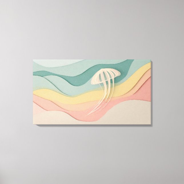 Jellyfish - Wrapped Canvas Art Print (Front)