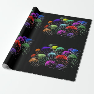 Jellyfish Wrapping Paper. Gift wrap 