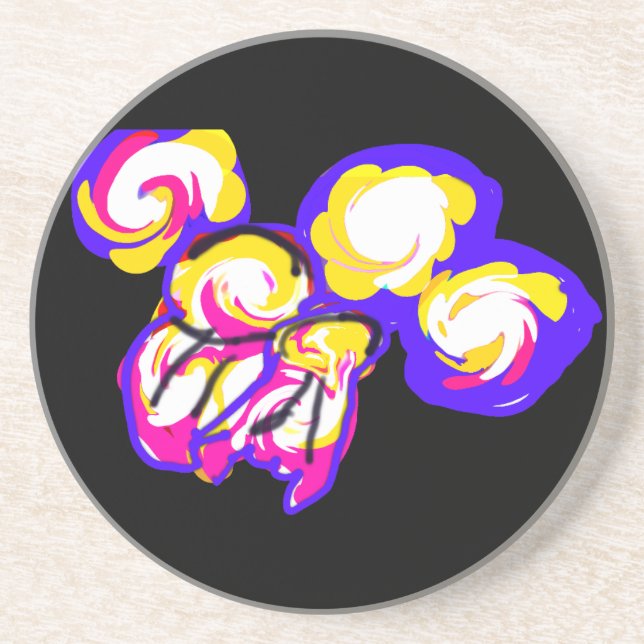 Jellyfishes style bubbles coaster (Front)