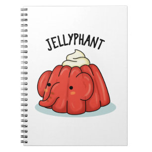 Jellyphant Cute Elephant Jelly Pun Notebook