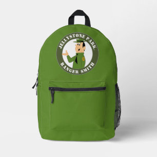 Jellystone's Ranger Smith Portrait Printed Backpack