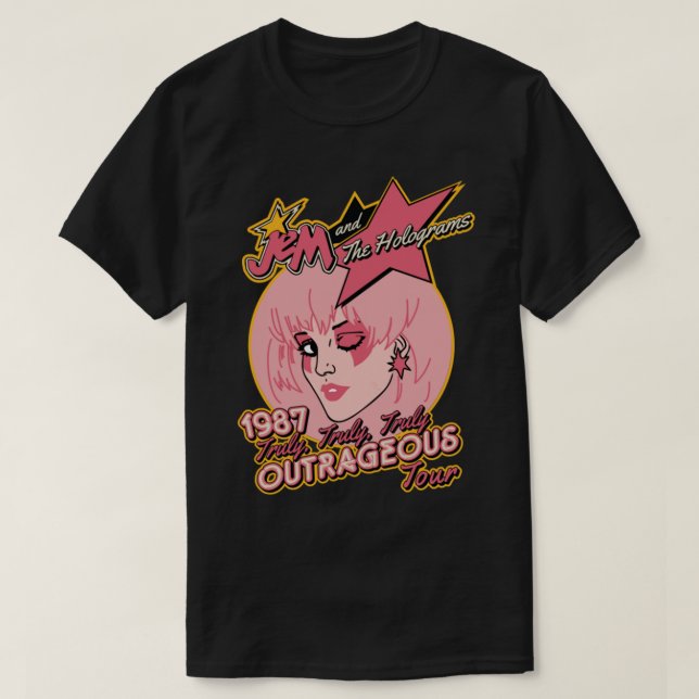 Jem Outrageous Tour T-Shirt.png T-Shirt (Design Front)